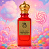 A vibrant red bottle of Royale Noir's 