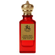 Candy Shop Extrait De Parfum by Royale Noir – Elegant Fragrance in Transparent Red Bottle With Gold Label And Gold Crown Cap.