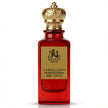 L'AMOUR INFINI Extrait De Parfum by Royale Noir – Elegant Fragrance in Transparent Red Bottle With Gold Label And Gold Crown Cap.