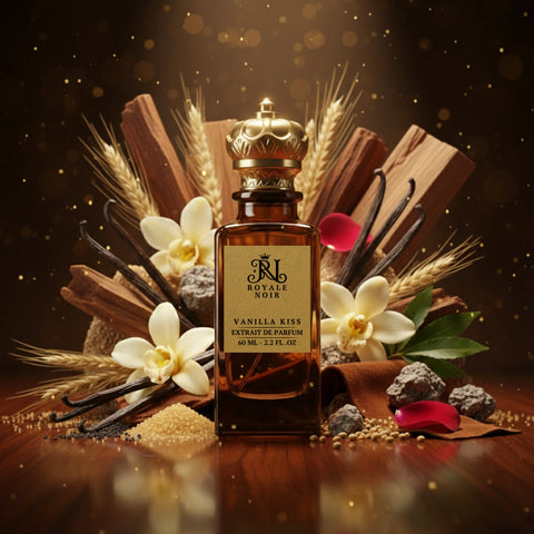 A rich brown bottle of Royale Noir's 
