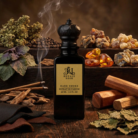 A luxurious black bottle of Royale Noir's 